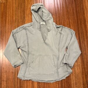 Natural Life Raw Edge Sweatshirt Hoodie
